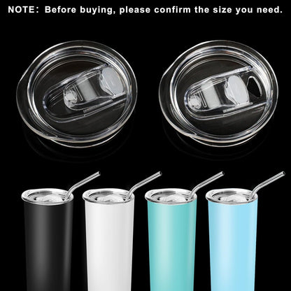 3 Pack 20 oz Skinny Tumbler Replacement Lids for 2.76in Cup Mouth | Spill Proof Splash Resistant Lids Covers Compatible with YETI Rambler and More Tumbler Cups