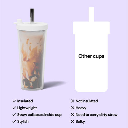 Reusable Boba Cup and Straw Boba Tea Cup Bubble Tea Cup Reusable Iced Coffee Cup Cold Coffee Cup Smoothie Cup with Lid and Straw Smoothie Cup to go Smoothie Tumbler 17 oz - Sage Green
