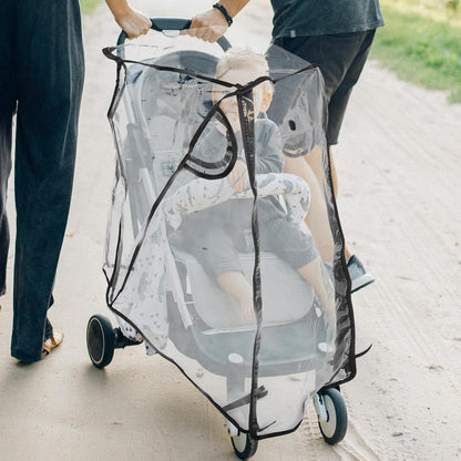 Universal Stroller Rain Cover Windproof Carriage Protection Shield Waterproof Cart Cover for Outdoor Use with Ventilation Suitable for Babies