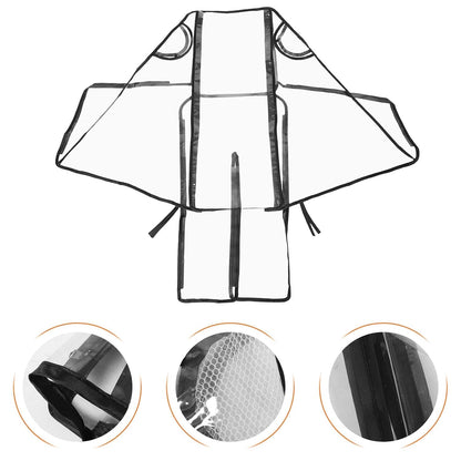 Universal Stroller Rain Cover Windproof Carriage Protection Shield Waterproof Cart Cover for Outdoor Use with Ventilation Suitable for Babies