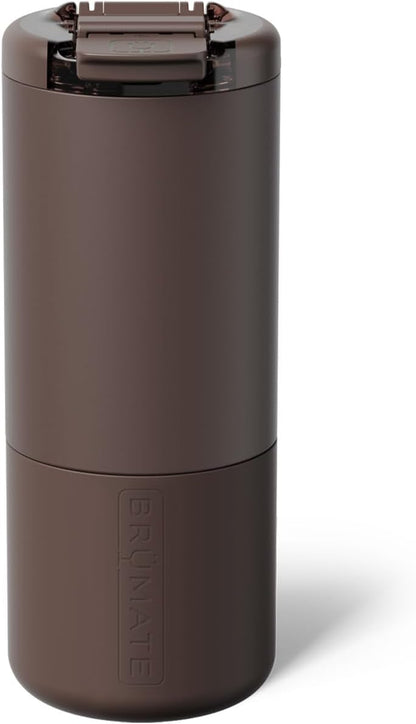 Strova 18oz 100% Leakproof Insulated Coffee Mug | Ceramic-Lined Interior | Built-In Silicone Sleeve for Travel | Locking Flip Lid (Matte Black)