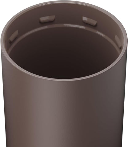 Strova 18oz 100% Leakproof Insulated Coffee Mug | Ceramic-Lined Interior | Built-In Silicone Sleeve for Travel | Locking Flip Lid (Matte Black)