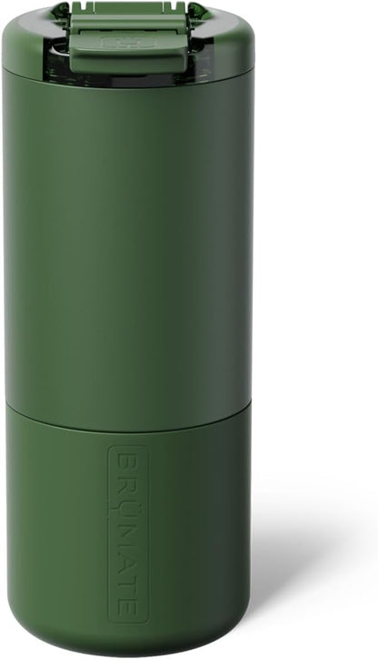 Strova 18oz 100% Leakproof Insulated Coffee Mug | Ceramic-Lined Interior | Built-In Silicone Sleeve for Travel | Locking Flip Lid (Matte Black)