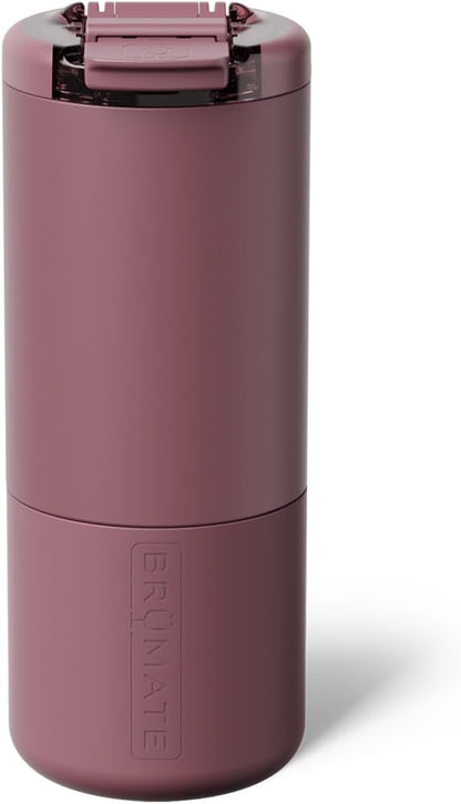 Strova 18oz 100% Leakproof Insulated Coffee Mug | Ceramic-Lined Interior | Built-In Silicone Sleeve for Travel | Locking Flip Lid (Matte Black)