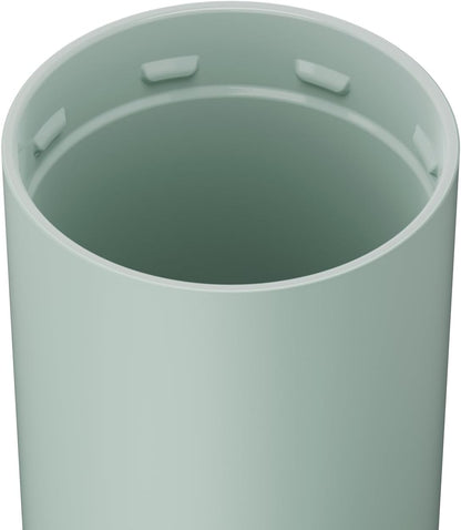 Strova 18oz 100% Leakproof Insulated Coffee Mug | Ceramic-Lined Interior | Built-In Silicone Sleeve for Travel | Locking Flip Lid (Matte Black)