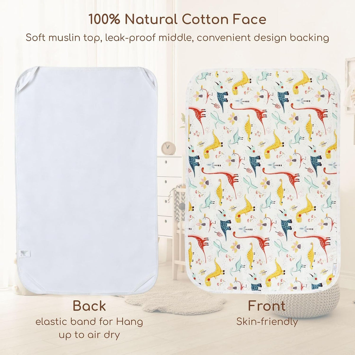 Baby Diaper Changing Pad, Waterproof Travel Portable Changing Mat