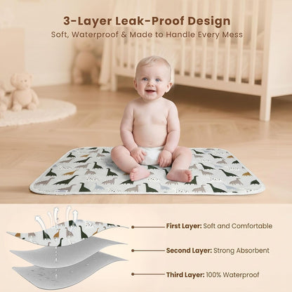 Baby Diaper Changing Pad, Waterproof Travel Portable Changing Mat