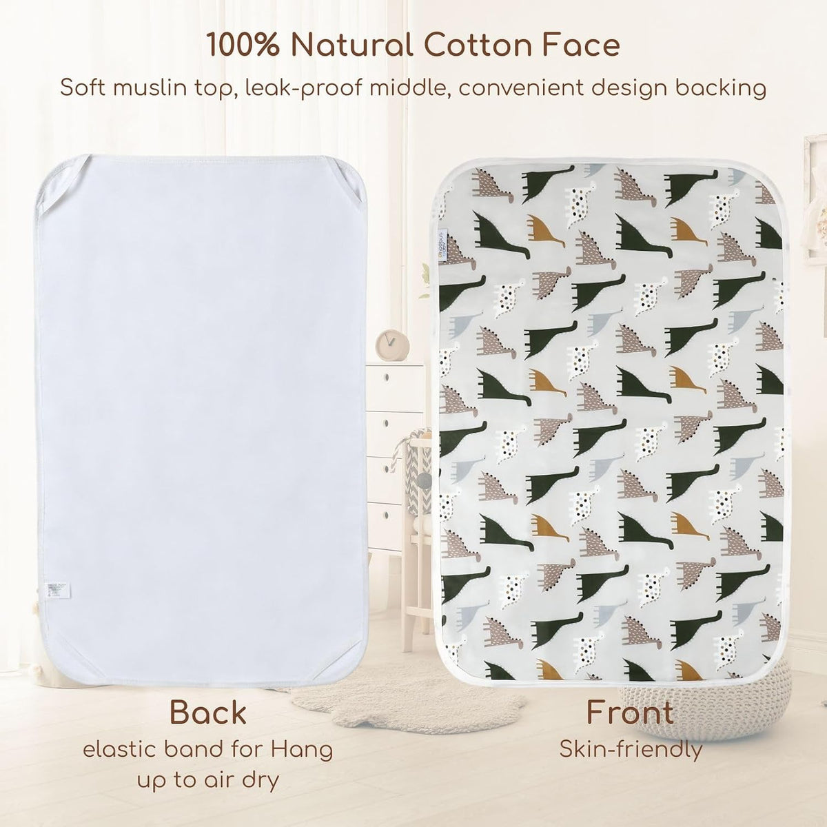 Baby Diaper Changing Pad, Waterproof Travel Portable Changing Mat