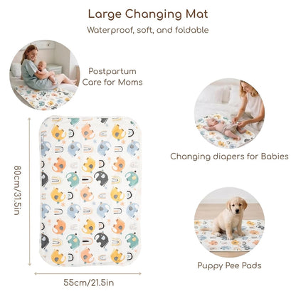 Baby Diaper Changing Pad, Waterproof Travel Portable Changing Mat