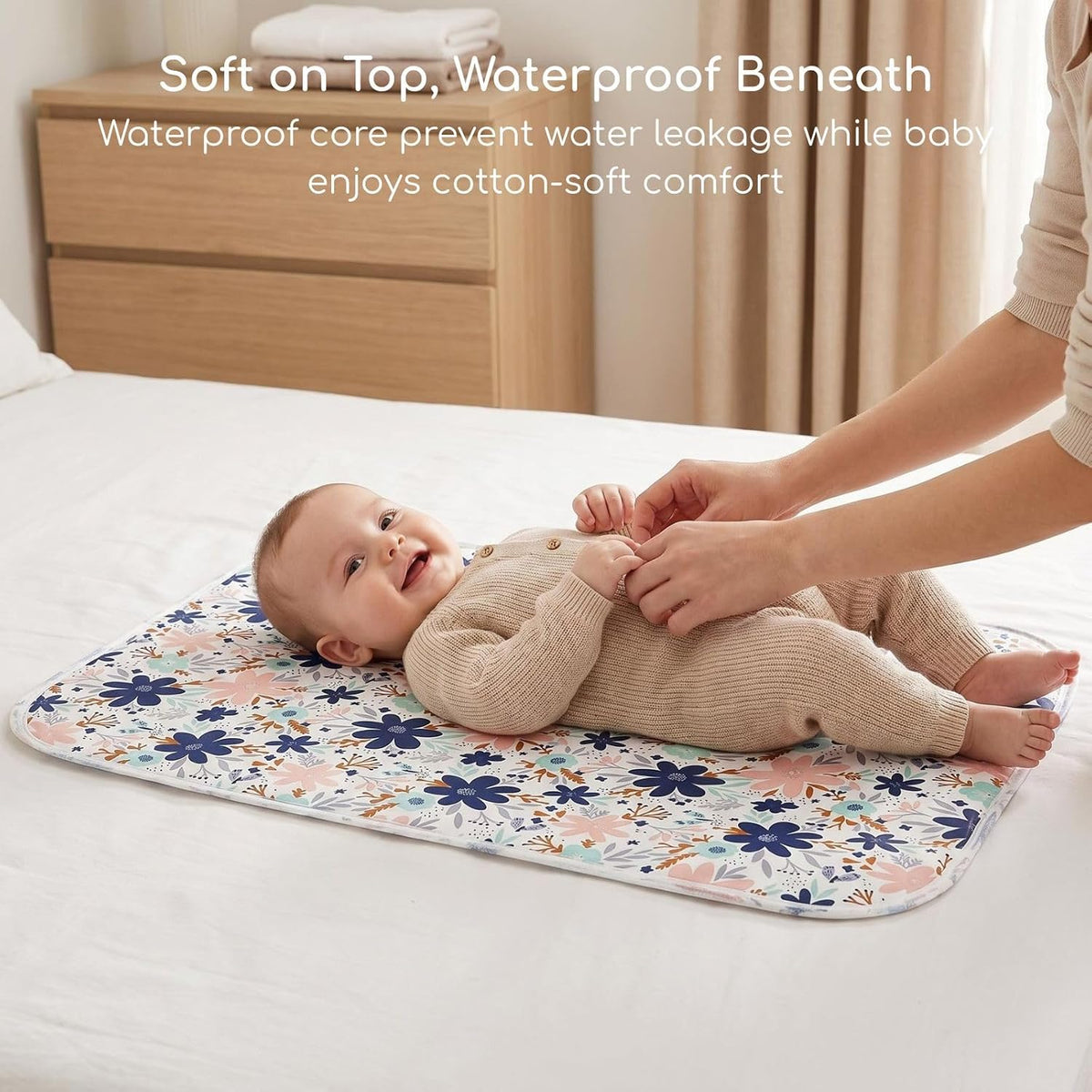 Baby Diaper Changing Pad, Waterproof Travel Portable Changing Mat