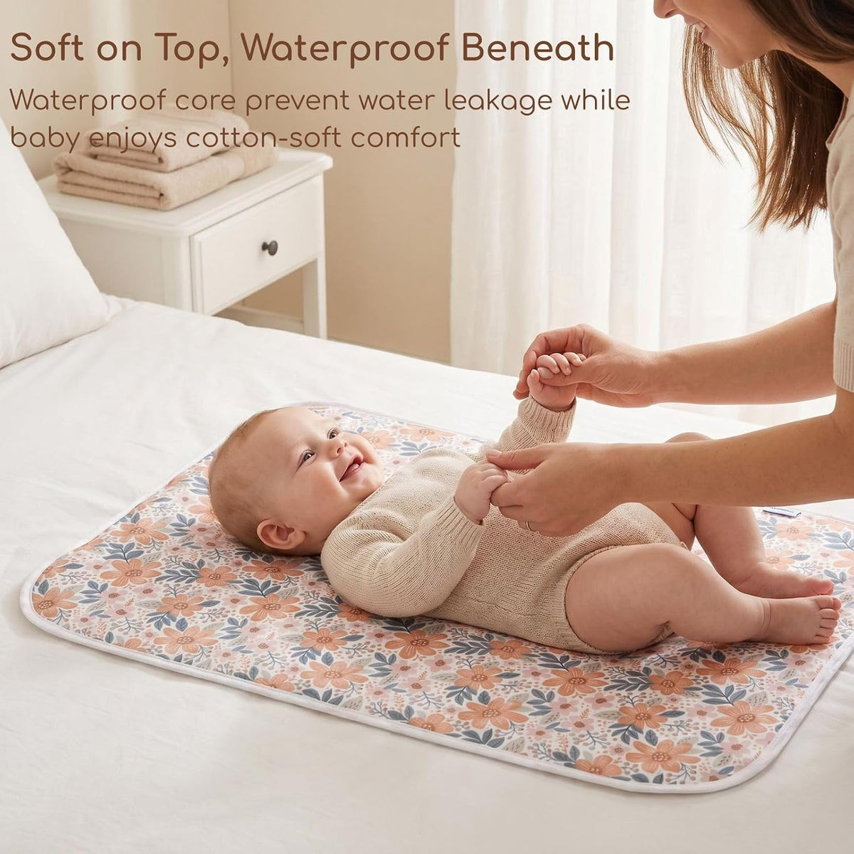 Baby Diaper Changing Pad, Waterproof Travel Portable Changing Mat
