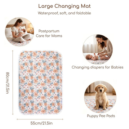 Baby Diaper Changing Pad, Waterproof Travel Portable Changing Mat