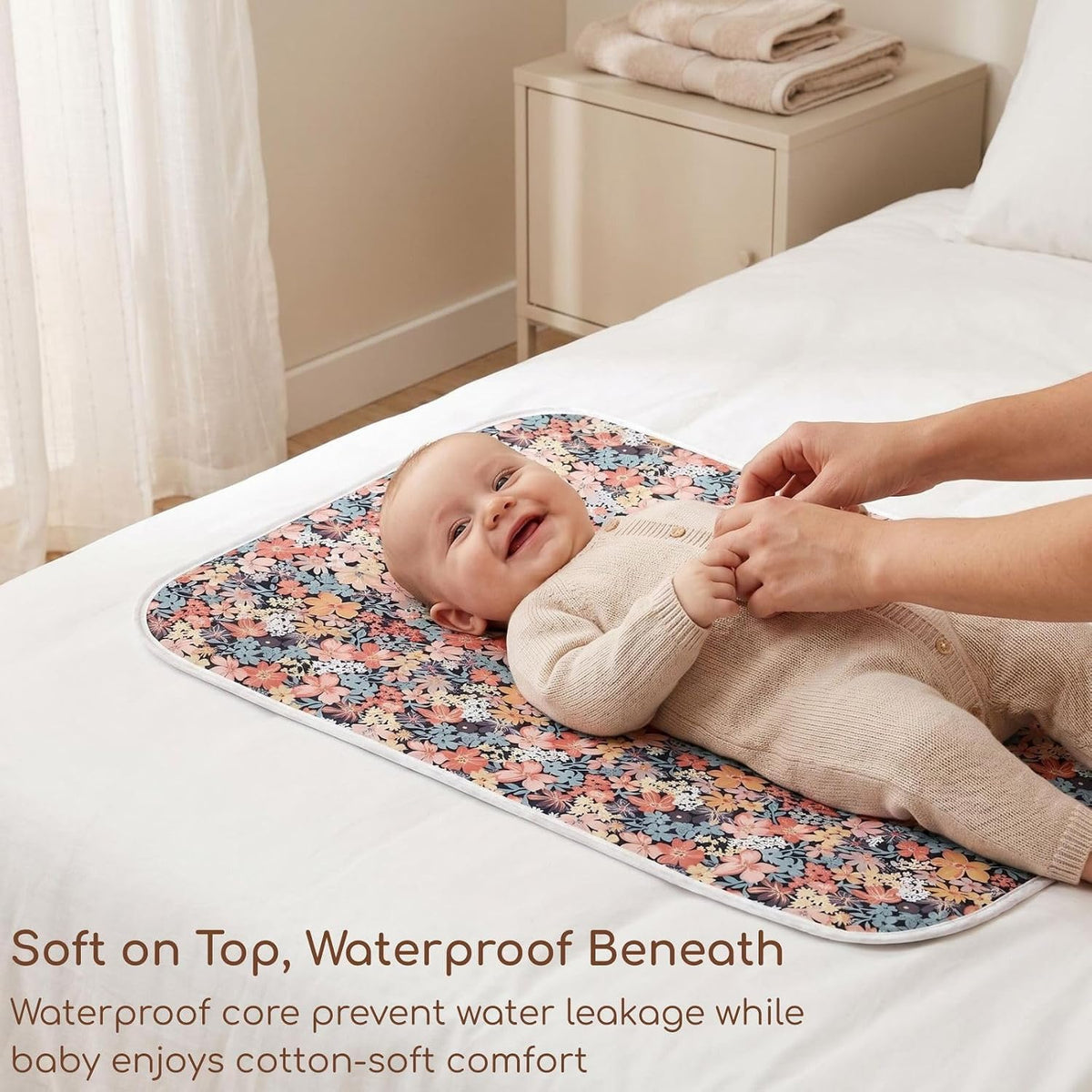 Baby Diaper Changing Pad, Waterproof Travel Portable Changing Mat