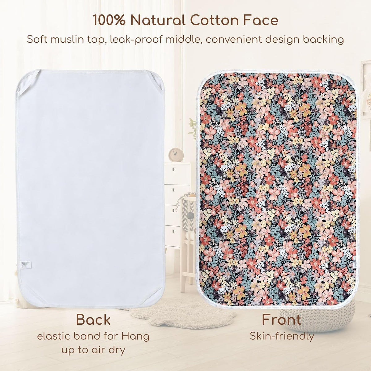 Baby Diaper Changing Pad, Waterproof Travel Portable Changing Mat