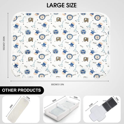 Baby Diaper Changing Pad, Waterproof Travel Portable Changing Mat