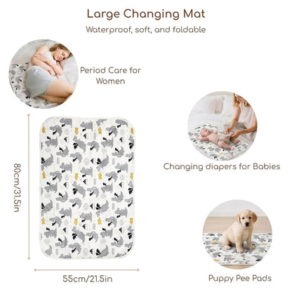 Baby Diaper Changing Pad, Waterproof Travel Portable Changing Mat