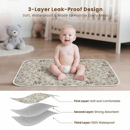 Baby Diaper Changing Pad, Waterproof Travel Portable Changing Mat
