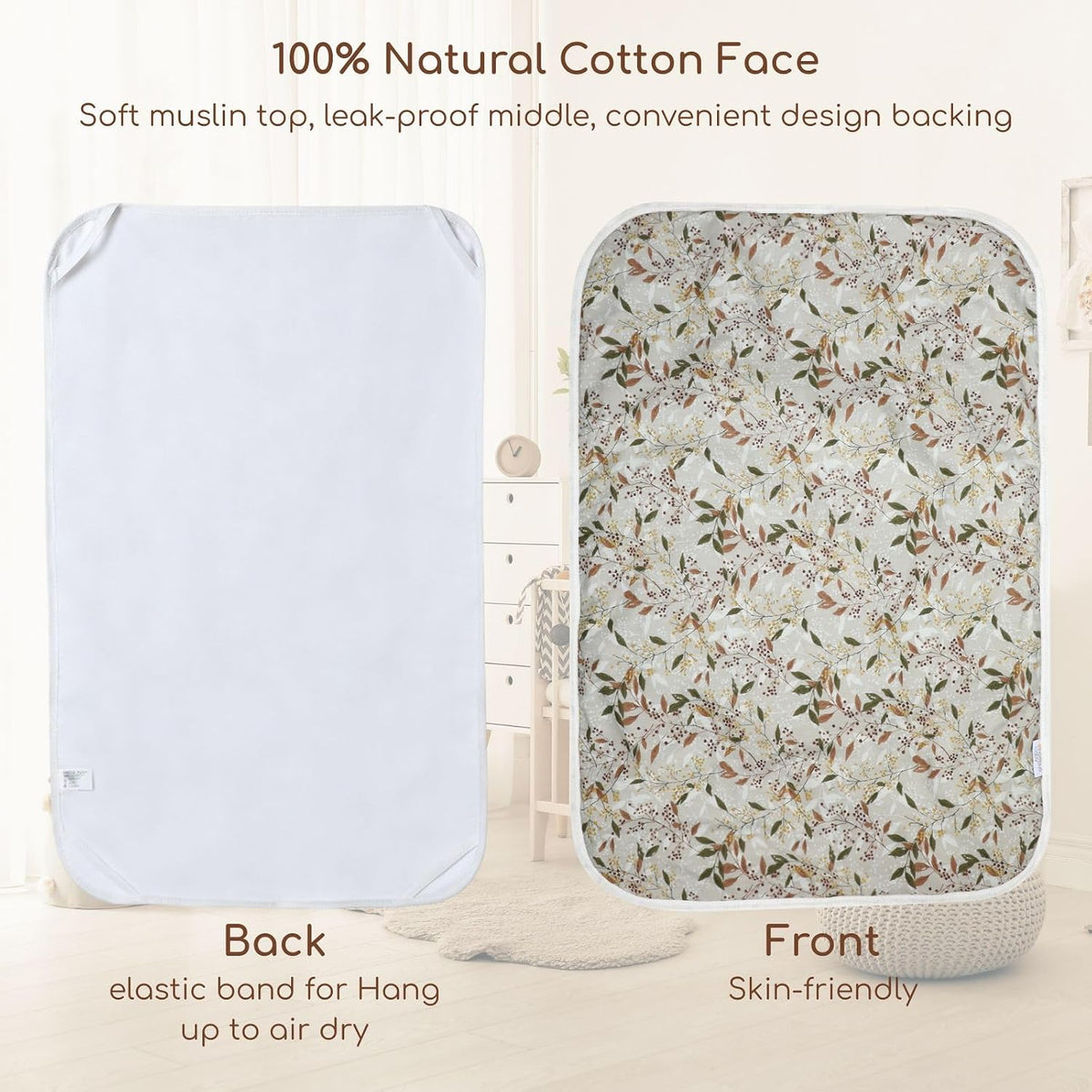 Baby Diaper Changing Pad, Waterproof Travel Portable Changing Mat