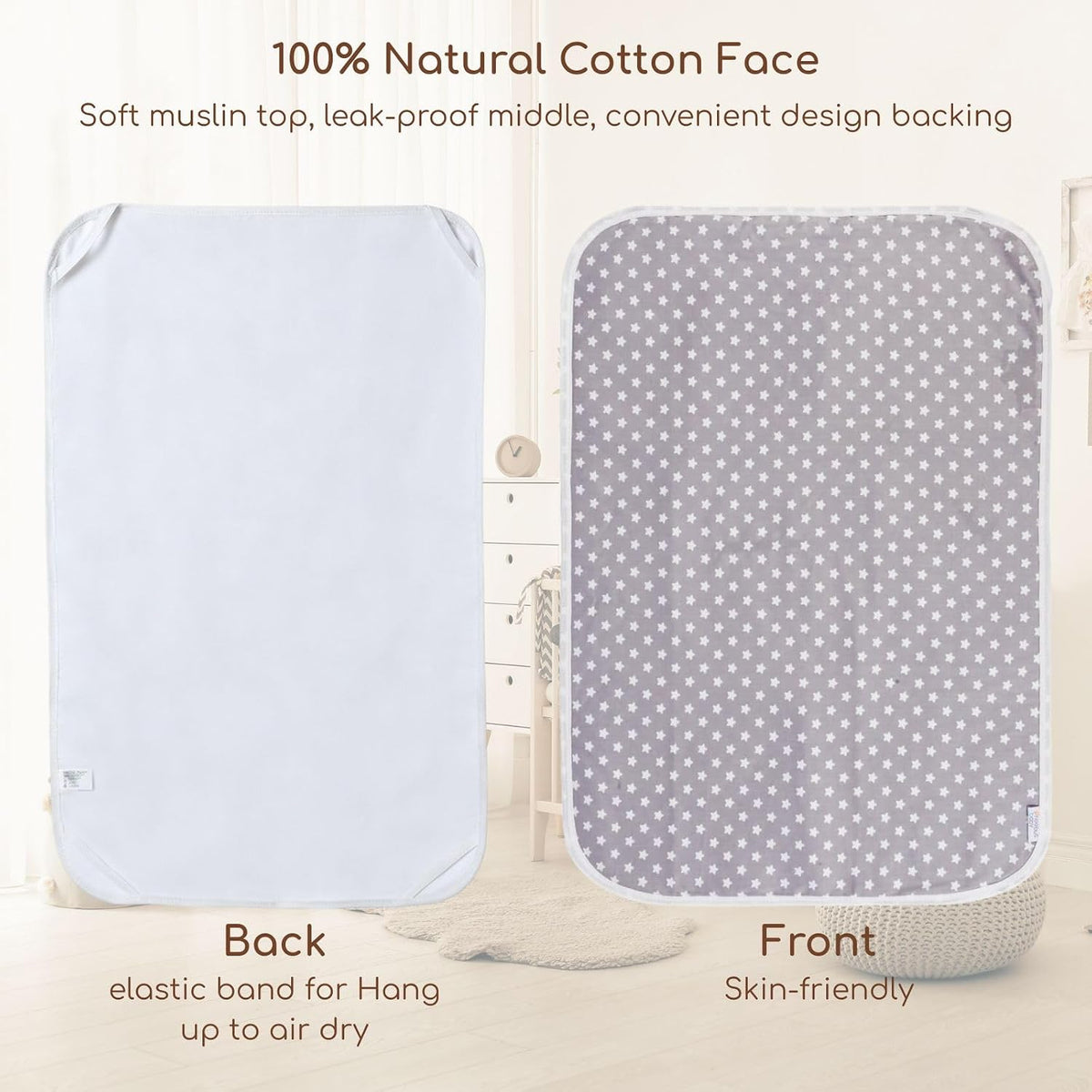Baby Diaper Changing Pad, Waterproof Travel Portable Changing Mat