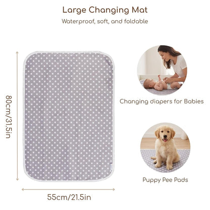 Baby Diaper Changing Pad, Waterproof Travel Portable Changing Mat