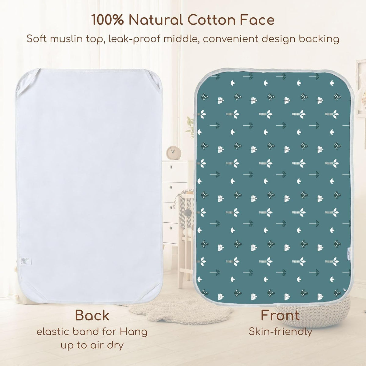 Baby Diaper Changing Pad, Waterproof Travel Portable Changing Mat