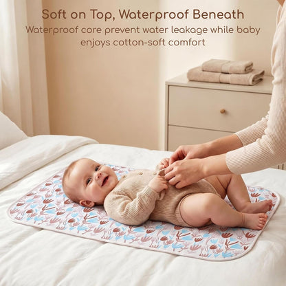 Baby Diaper Changing Pad, Waterproof Travel Portable Changing Mat