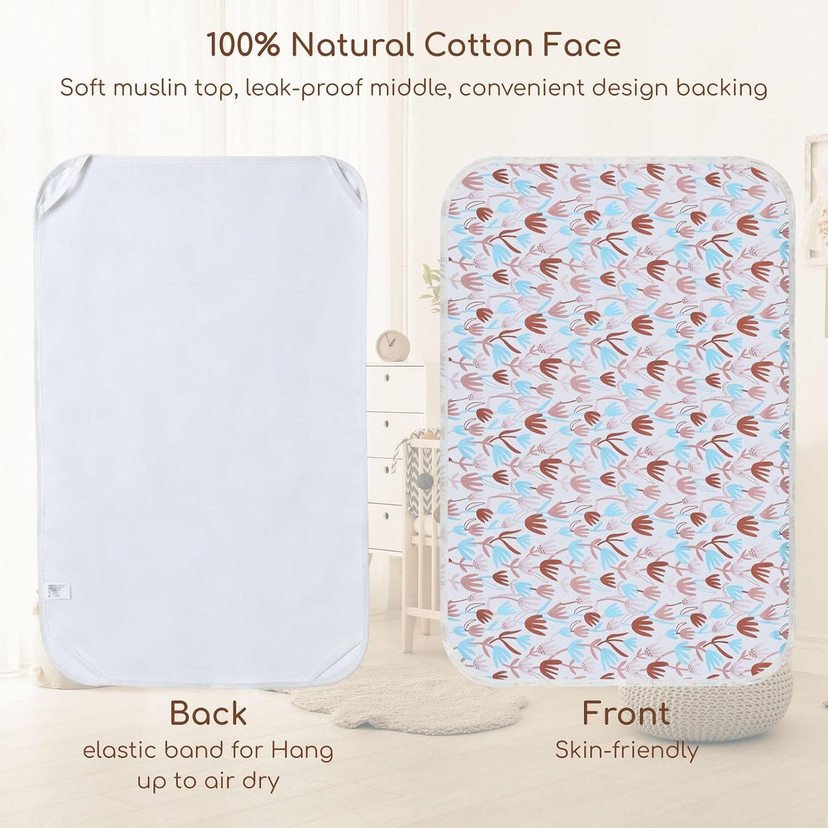 Baby Diaper Changing Pad, Waterproof Travel Portable Changing Mat