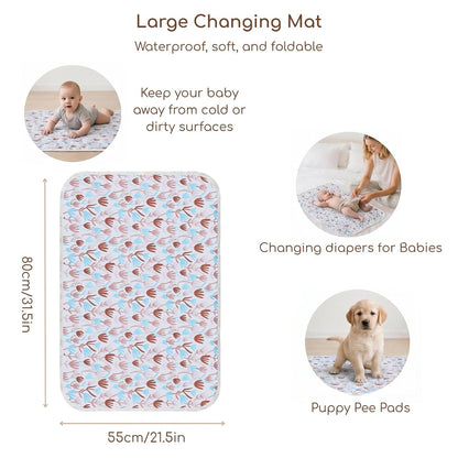 Baby Diaper Changing Pad, Waterproof Travel Portable Changing Mat