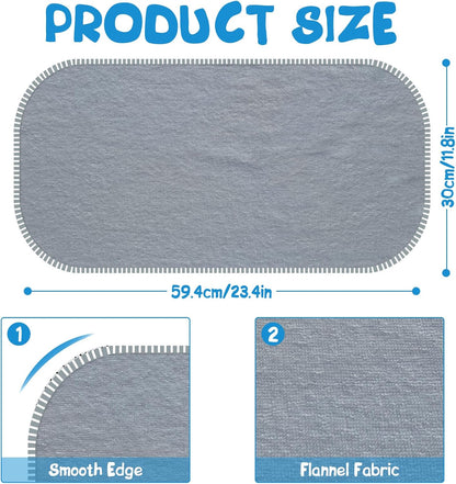 Baby Waterproof Changing Pad Liners (6 Pack) - Washable Reusable Changing Table Cover Liners Double, Portable Diaper Pads, Grey Line