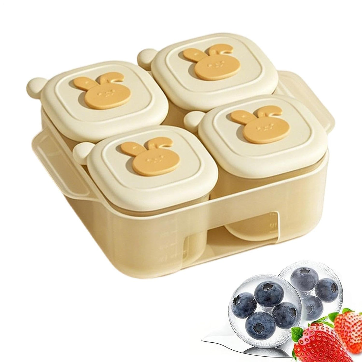 Freezer Trays, Food Storage Container with Child Safe Design, Home Use