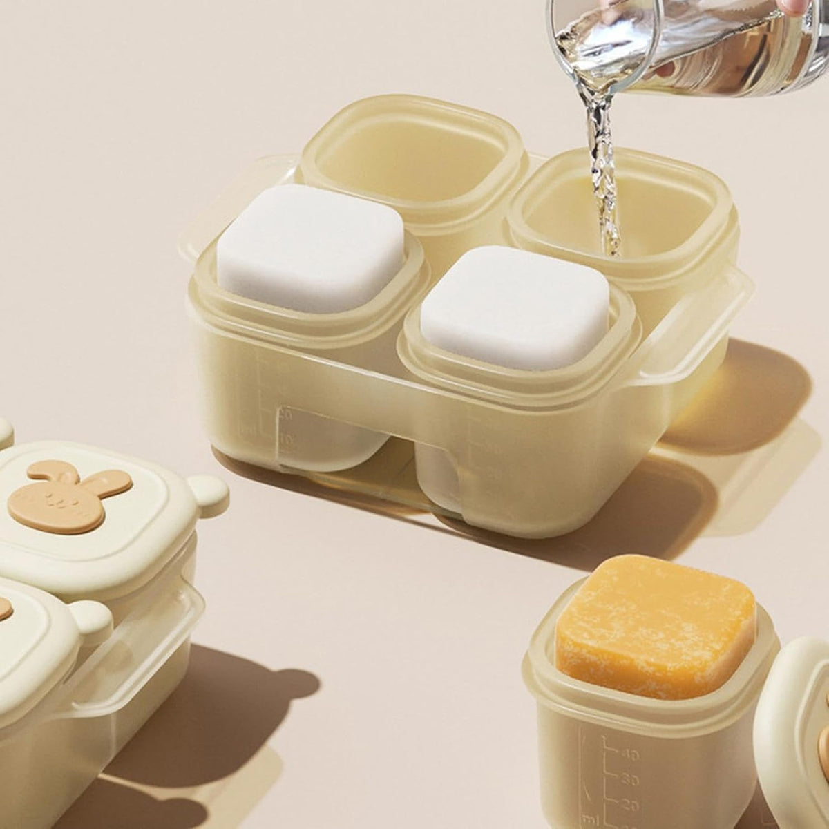 Freezer Trays, Food Storage Container with Child Safe Design, Home Use