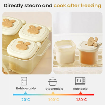 Freezer Trays, Food Storage Container with Child Safe Design, Home Use