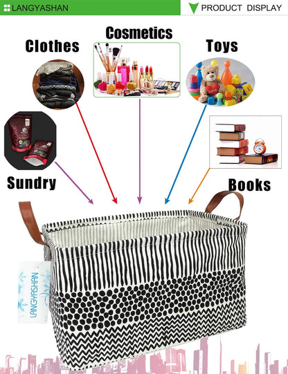 Rectangular Collapsible Simplified Zoo Storage Basket Nursery Organizer - Colors B