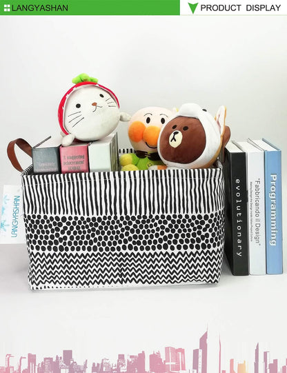 Rectangular Collapsible Simplified Zoo Storage Basket Nursery Organizer - Colors B