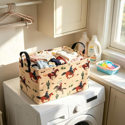 Rectangular Collapsible Simplified Zoo Storage Basket Nursery Organizer - Colors B