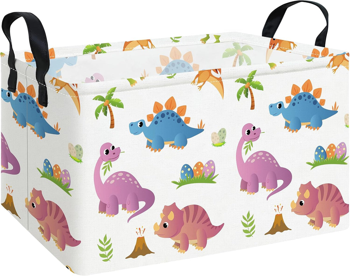 Rectangular Collapsible Simplified Zoo Storage Basket Nursery Organizer - Colors B
