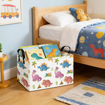 Rectangular Collapsible Simplified Zoo Storage Basket Nursery Organizer - Colors B