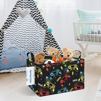 Rectangular Collapsible Simplified Zoo Storage Basket Nursery Organizer - Colors B