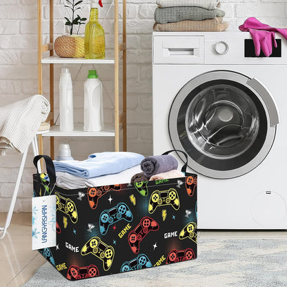 Rectangular Collapsible Simplified Zoo Storage Basket Nursery Organizer - Colors B