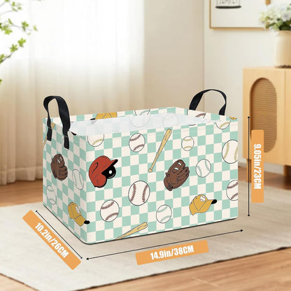 Rectangular Collapsible Simplified Zoo Storage Basket Nursery Organizer - Colors B