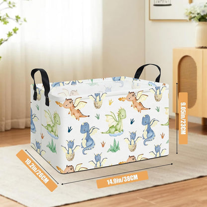 Rectangular Collapsible Simplified Zoo Storage Basket Nursery Organizer - Colors B