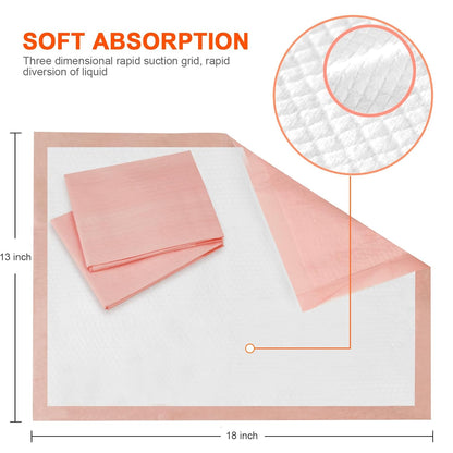 Disposable Changing Pad Liners Super Soft, Disposable Changing Pads, Ultra Absorbent & Waterproof - Covers Any Surface for Mess Free Baby Diaper Changes (White)