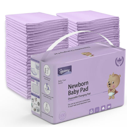 Disposable Changing Pad Liners Super Soft, Disposable Changing Pads, Ultra Absorbent & Waterproof - Covers Any Surface for Mess Free Baby Diaper Changes (White)