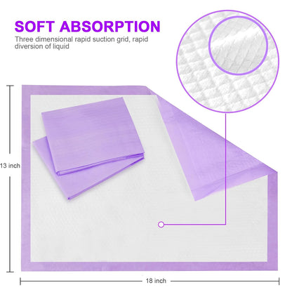 Disposable Changing Pad Liners Super Soft, Disposable Changing Pads, Ultra Absorbent & Waterproof - Covers Any Surface for Mess Free Baby Diaper Changes (White)