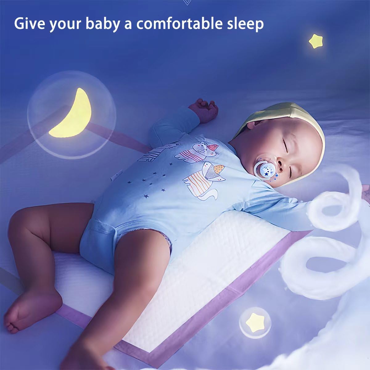 Disposable Changing Pad Liners Super Soft, Disposable Changing Pads, Ultra Absorbent & Waterproof - Covers Any Surface for Mess Free Baby Diaper Changes (White)