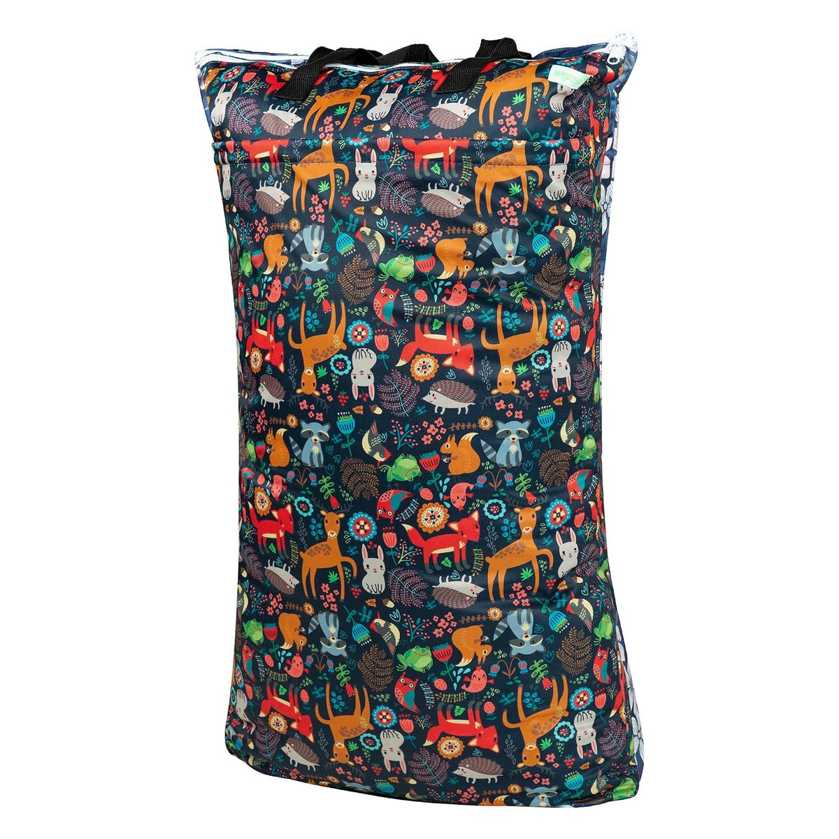 Large Reusable Hanging Wet Dry Cloth Diaper Bag (Black)