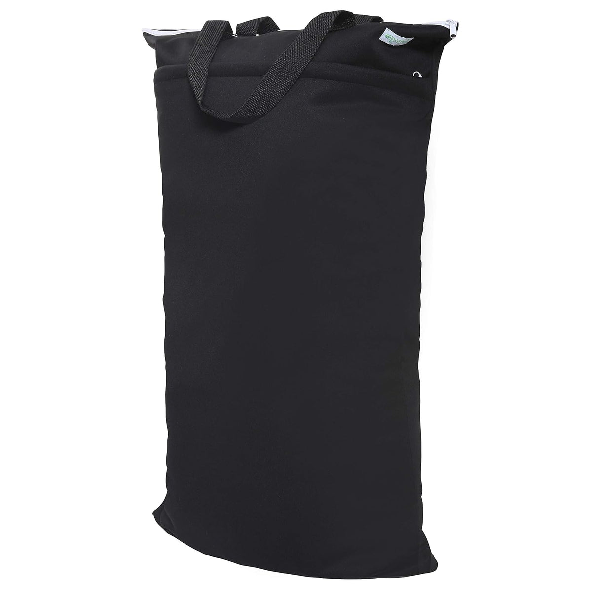 Large Reusable Hanging Wet Dry Cloth Diaper Bag (Black)