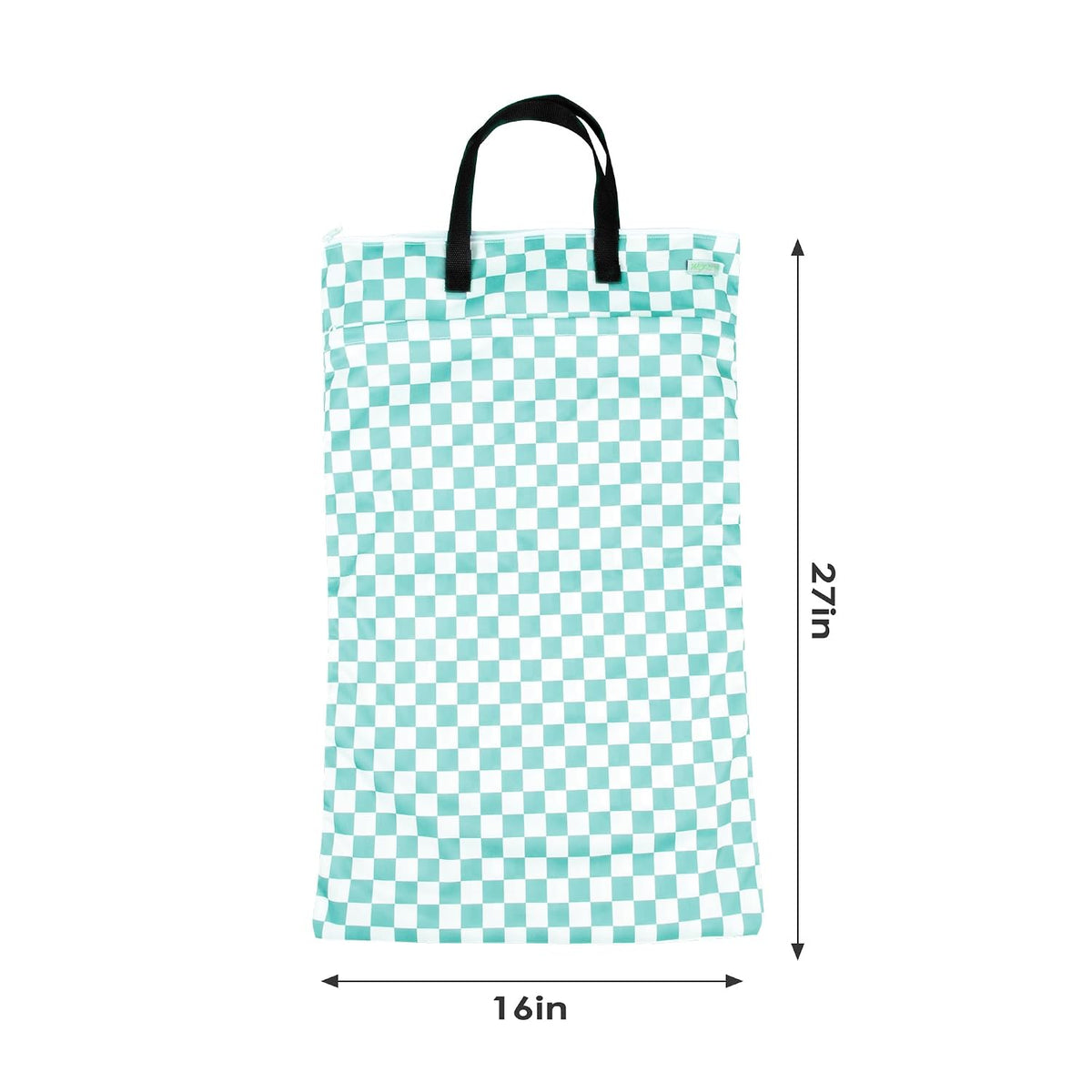 Large Reusable Hanging Wet Dry Cloth Diaper Bag (Black)