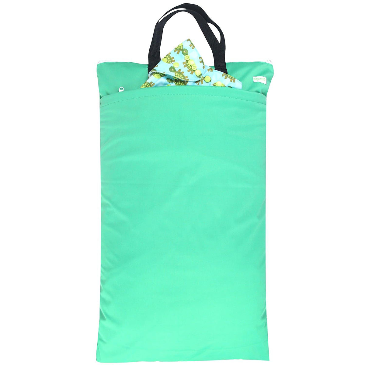 Large Reusable Hanging Wet Dry Cloth Diaper Bag (Black)