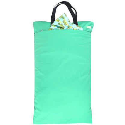 Large Reusable Hanging Wet Dry Cloth Diaper Bag (Black)